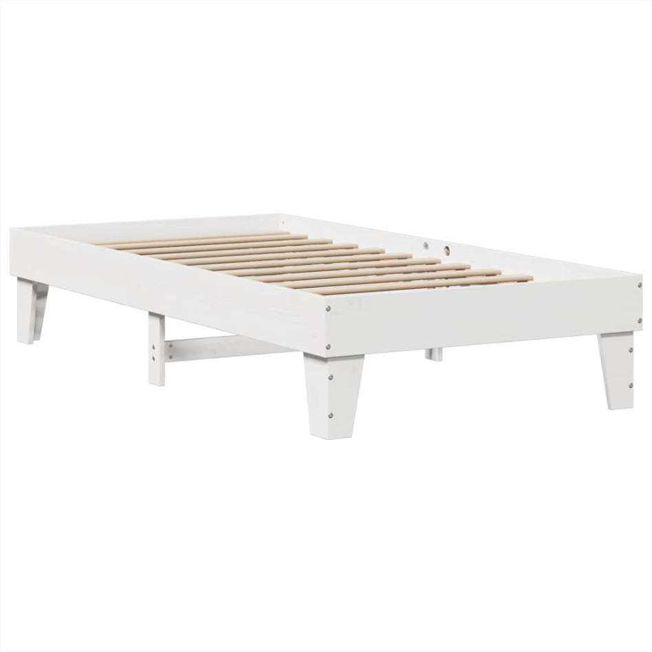 Estructura cama sin colchón madera maciza pino blanca