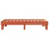 Estructura de cama sin colchón madera maciza marrón 75x190
