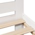 Estructura de cama sin colchón madera maciza blanca 90x190