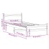 Estructura de cama sin colchón madera maciza de pino 90x190