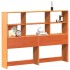 Cabecero de cama almacenaje madera maciza pino marrón 135