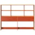 Cabecero de cama almacenaje madera maciza pino marrón 135