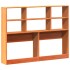Cabecero de cama almacenaje madera maciza pino marrón 135