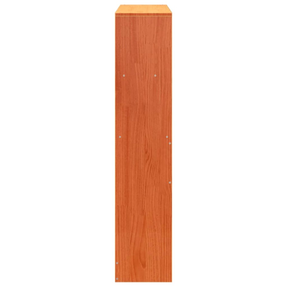Cabecero de cama almacenaje madera maciza pino marrón 100