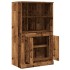 Aparador de madera de ingeniería envejecido 60x35,5x103,5