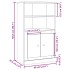 Aparador de madera de ingeniería envejecido 60x35,5x103,5
