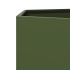 Jardinera hexagonal de acero verde oliva 138x120x45