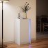Aparador con luces LED madera ingeniería blanco 42,5x34x85