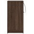 Aparador con LED madera ingeniería marrón roble 42,5x34x85