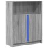 Aparador con LED madera de ingeniería gris Sonoma 77x34x100
