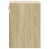Mueble de TV de pared con luces LED roble Sonoma 41x31x45
