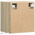 Mueble de TV de pared con luces LED roble Sonoma 41x31x45