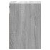 Muebles TV de pared luces LED 2 uds gris Sonoma 41x31x45