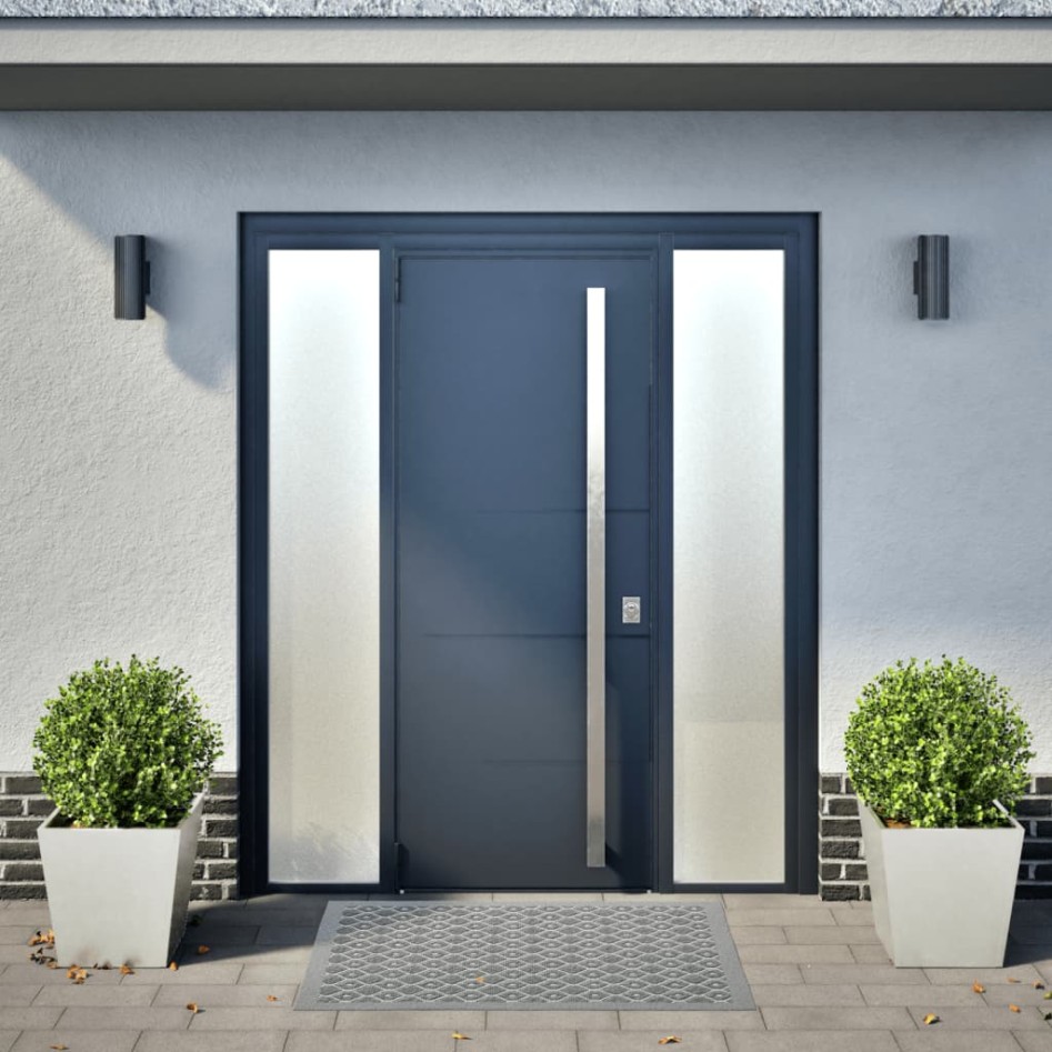 Jardineras 2 unidades acero inoxidable 40x40x40