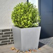 Jardineras 2 uds acero galvanizado 50x50x50 cm
