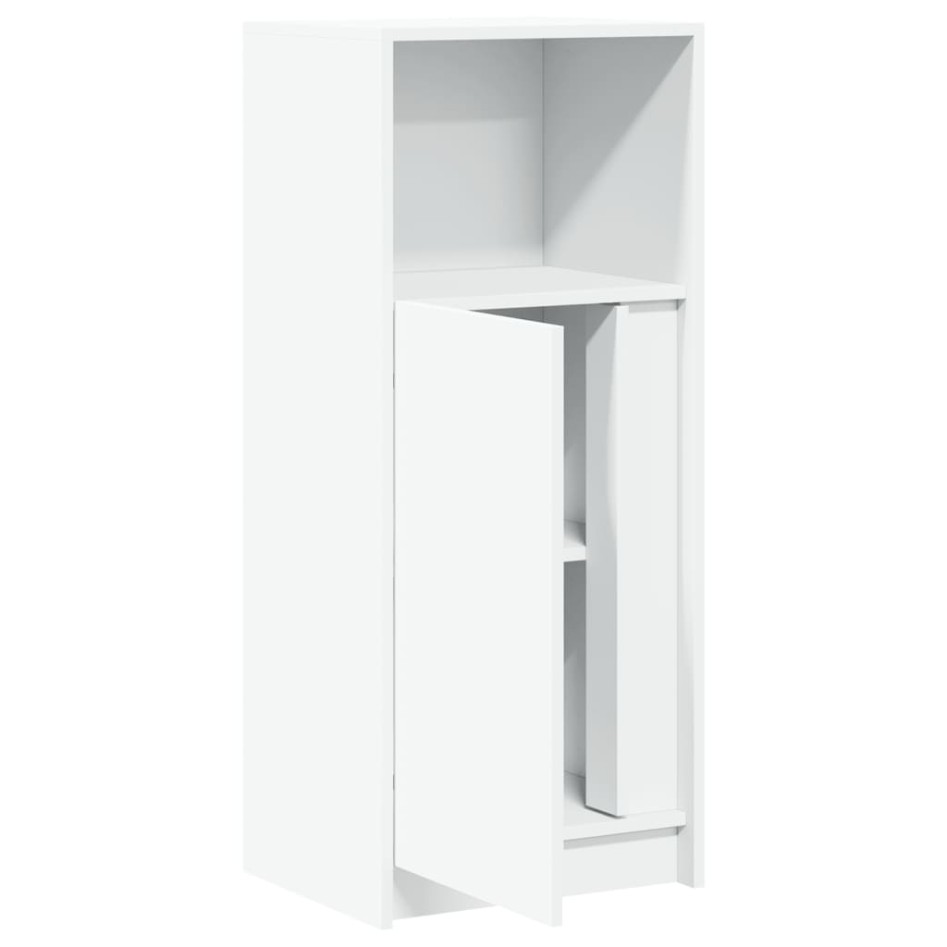 Aparador con luces LED madera ingeniería blanco 42,5x34x100