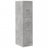 Armario botiquín madera ingeniería gris hormigón 30x41x118