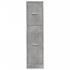 Armario botiquín madera ingeniería gris hormigón 30x41x118