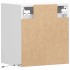 Mesitas de noche de pared con luces LED 2 unidades