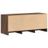 Mueble de TV LED madera ingeniería marrón roble 97x34x40