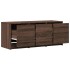 Mueble de TV LED madera ingeniería marrón roble 97x34x40