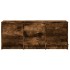 Mueble de TV LED madera ingeniería roble ahumado 97x34x40