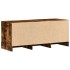 Mueble de TV LED madera ingeniería roble ahumado 97x34x40
