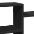 Estantería de pared madera de ingeniería negra 129x18x42