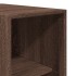 Armario madera de ingeniería color roble marrón 30x50x200
