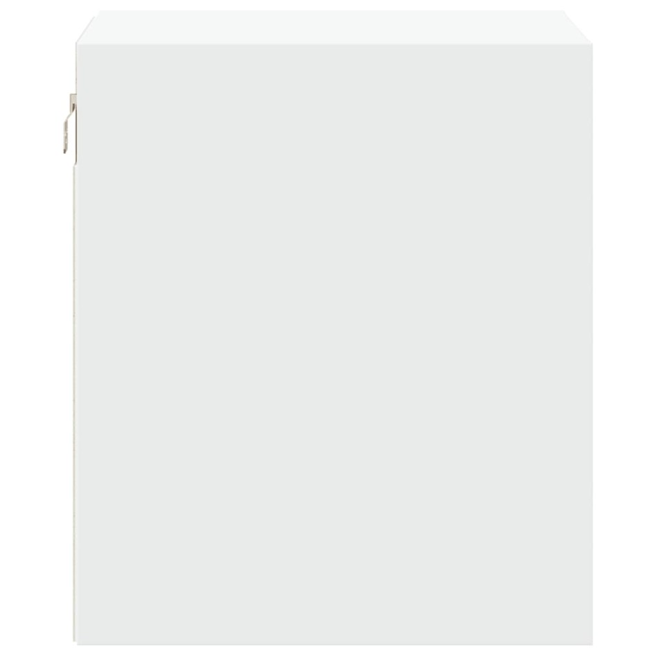 Mesitas de noche de pared con luces LED 2 unidades