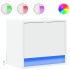Mesitas de noche de pared con luces LED 2 unidades