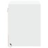 Mesitas de noche de pared con luces LED 2 unidades