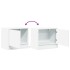 Mesitas de noche de pared con luces LED 2 unidades