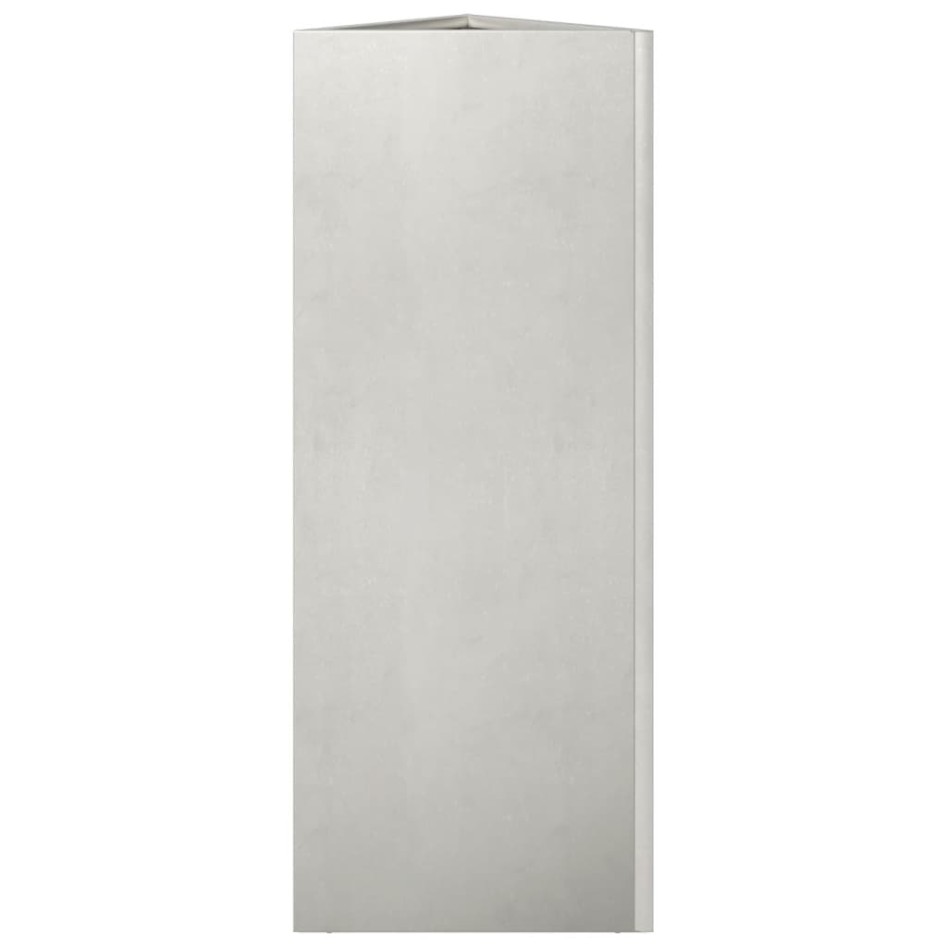 Jardinera trianngular de acero inoxidable 30x26x75