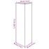 Jardinera trianngular de acero inoxidable 30x26x75