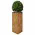 Jardineras triangulares 2 uds acero oxidado 40x40x75