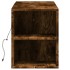 Mueble de TV de pared luces LED roble ahumado 135x31x39,5