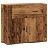 Aparador madera de ingeniería madera envejecida 80x33x70