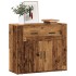 Aparador madera de ingeniería madera envejecida 80x33x70