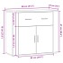 Aparador madera de ingeniería madera envejecida 80x33x70