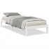 Cama extralarga sin colchón madera maciza pino blanca 90x210