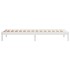Cama extralarga sin colchón madera maciza pino blanca 90x210