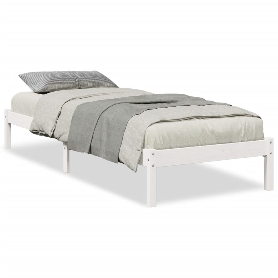 Cama extralarga sin colchón madera maciza de pino 80x220