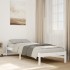 Cama extralarga sin colchón madera maciza pino blanca 90x220