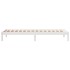 Cama extralarga sin colchón madera maciza pino blanca 90x220