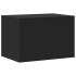 Mueble arenero de gatos madera ingeniería negro 60x40x40