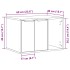 Mueble arenero de gatos madera ingeniería negro 60x40x40