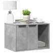 Mueble arenero para gatos madera gris hormigón 60x40x40 cm