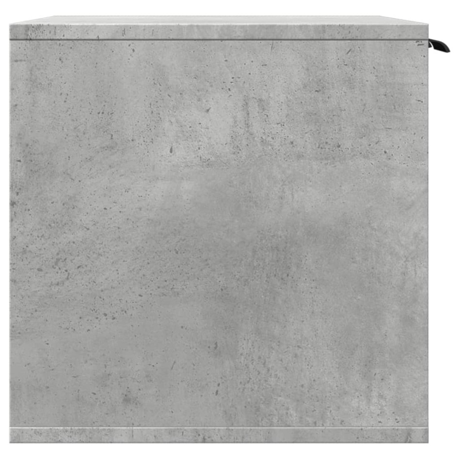 Mueble arenero para gatos madera gris hormigón 60x40x40