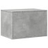 Mueble arenero para gatos madera gris hormigón 60x40x40